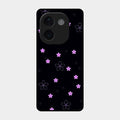 Floral Night Glass Case Cover For Iqoo Z9S Pro 5G