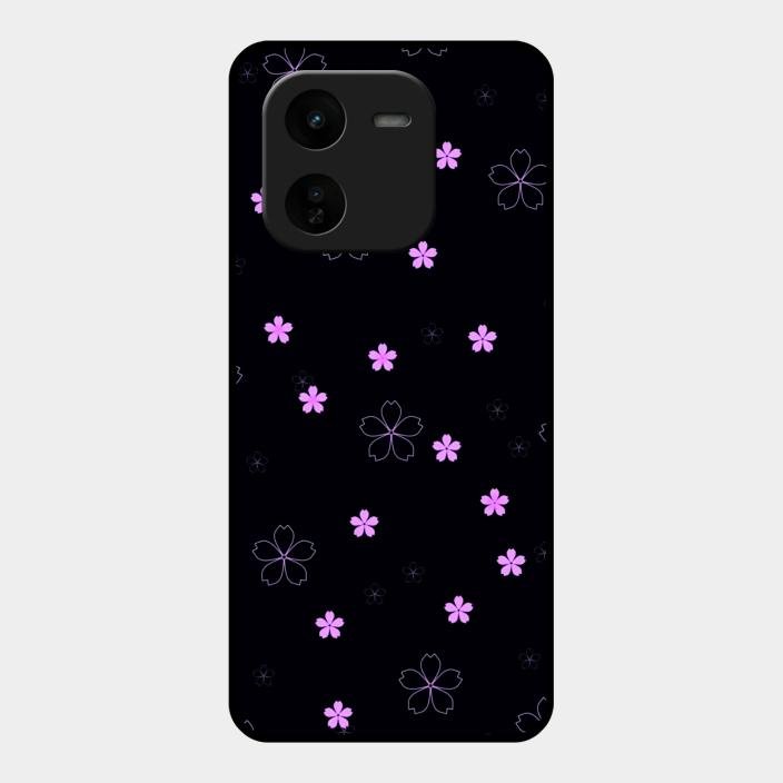 Floral Night Glass Case Cover For Iqoo Z9X 5G
