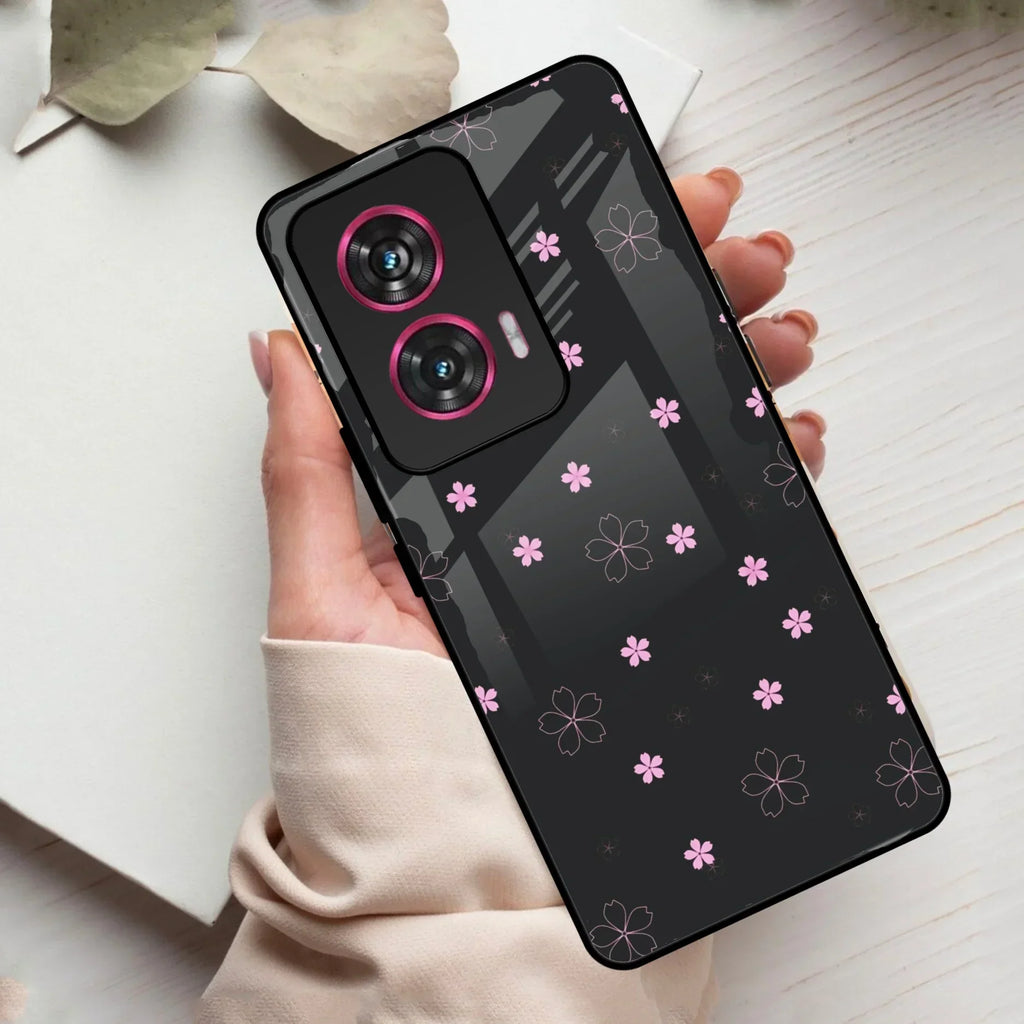 Floral Night Glass Case Cover For Motorola - ShopOnCliQ