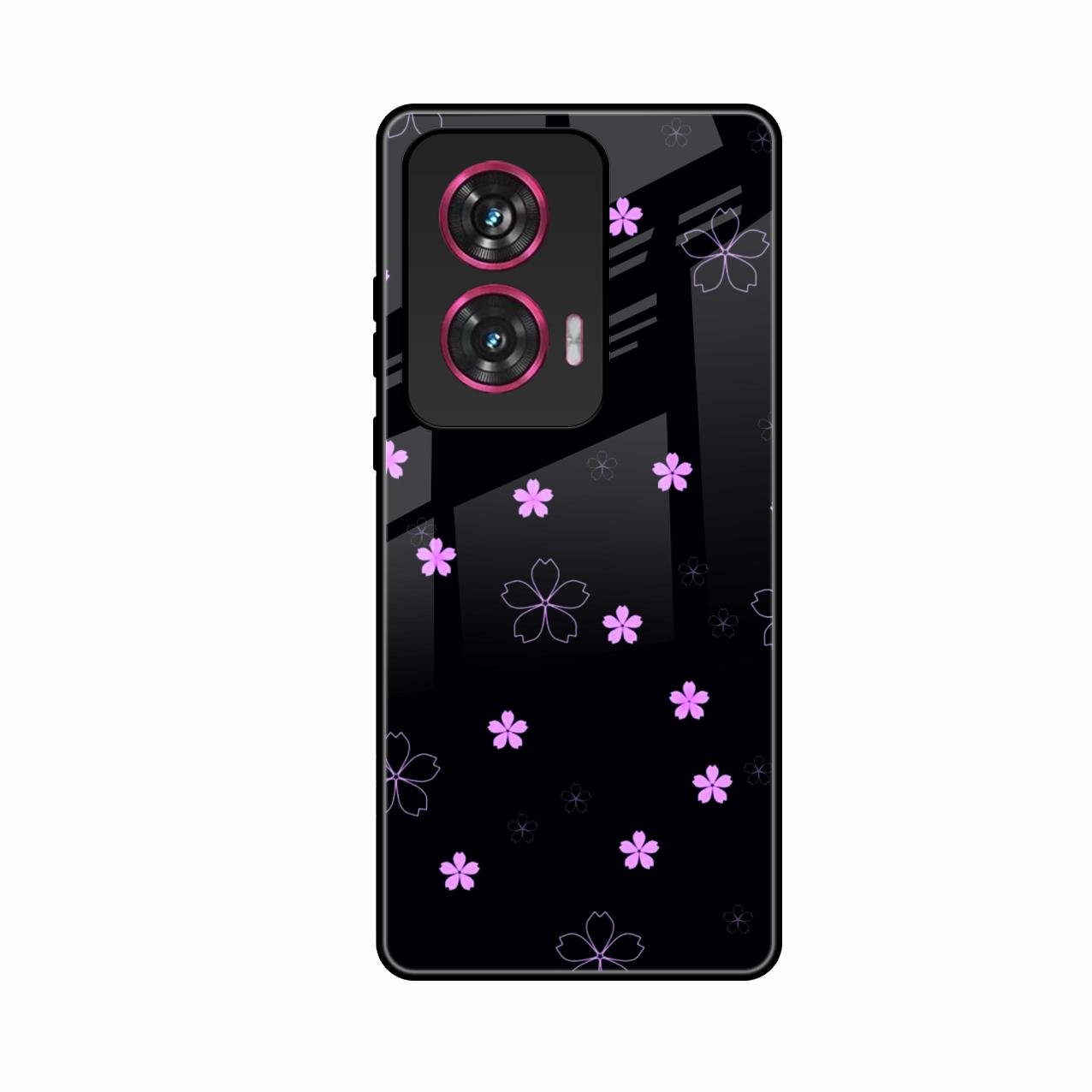 Floral Night Glass Case Cover For Motorola G85 5G