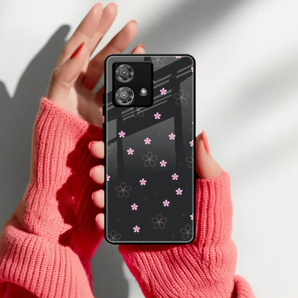 Floral Night Glass Case Cover For Motorola - ShopOnCliQ