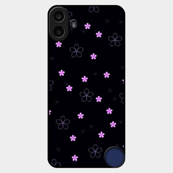 Floral Night Glass Case Cover For Nothing Cmf Phone 1