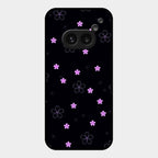 Floral Night Glass Case Cover For Nothing Phone 2A 5G