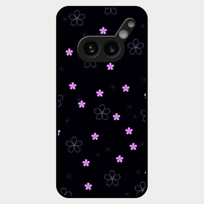 Floral Night Glass Case Cover For Nothing Phone 2A Plus