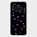 Floral Night Glass Case Cover For Nothing Phone 3A 5G