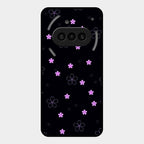 Floral Night Glass Case Cover For Nothing Phone 3A 5G