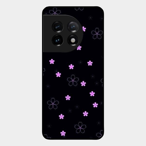 Floral Night Glass Case Cover For Oneplus 11 5G