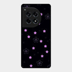 Floral Night Glass Case Cover For Oneplus 12R 5G