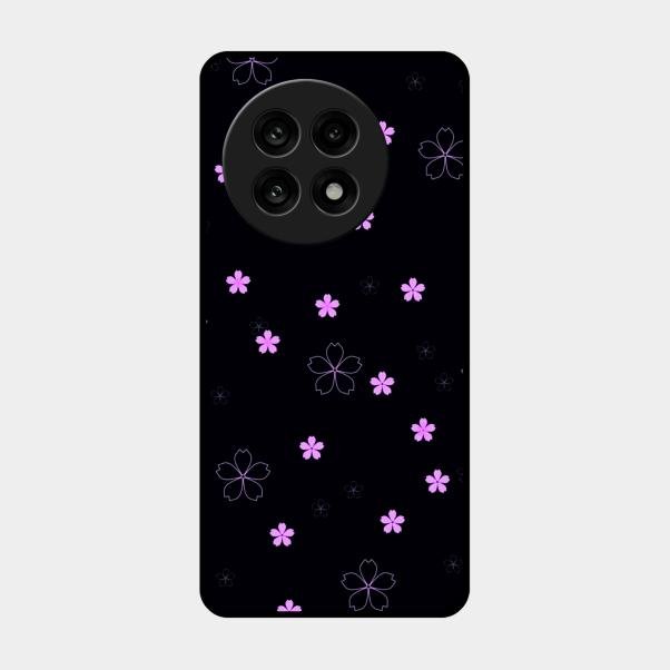 Floral Night Glass Case Cover For Oneplus 13R 5G