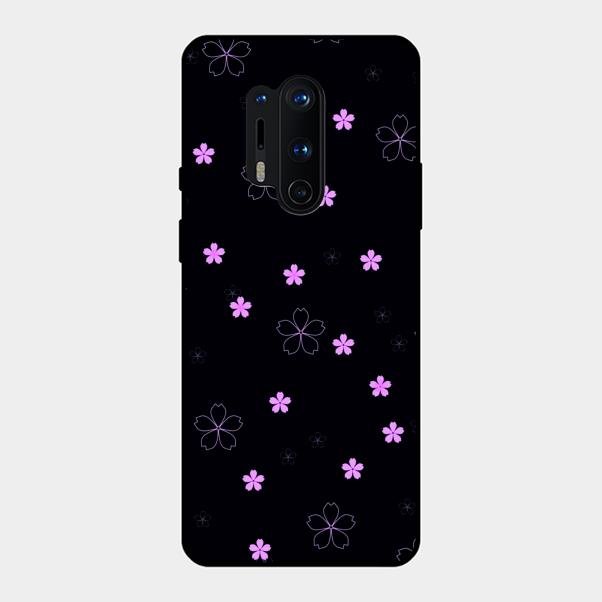Floral Night Glass Case Cover For Oneplus 8 Pro
