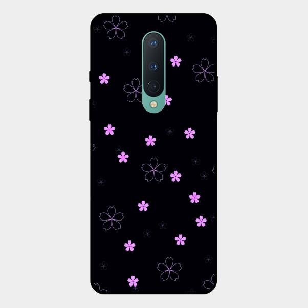 Floral Night Glass Case Cover For Oneplus 8
