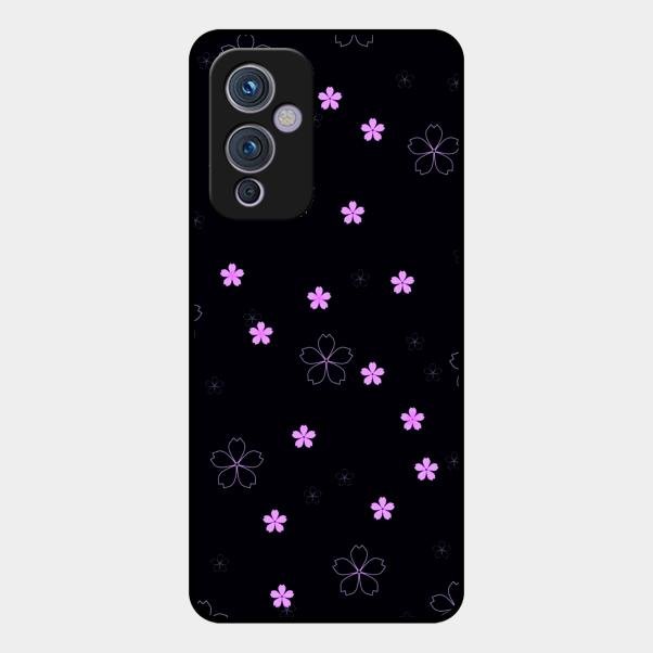 Floral Night Glass Case Cover For Oneplus 9 5G
