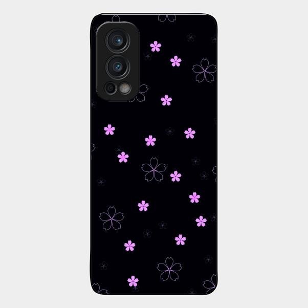 Floral Night Glass Case Cover For Oneplus Nord 2 5G