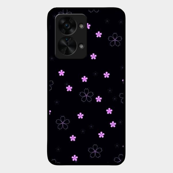 Floral Night Glass Case Cover For Oneplus Nord 2T 5G