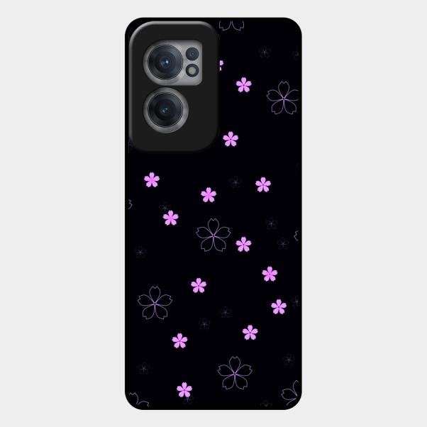 Floral Night Glass Case Cover For Oneplus Nord Ce 2 5G