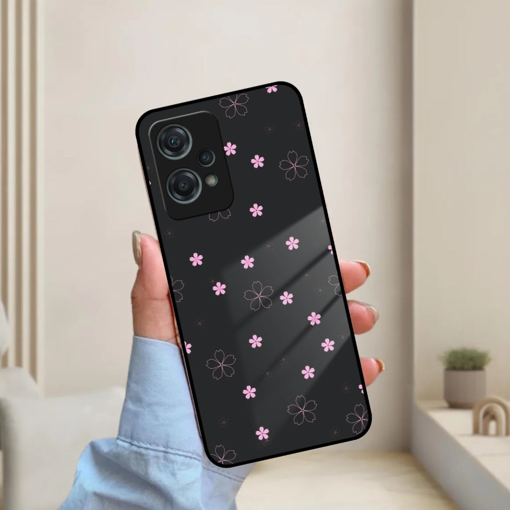 Floral Night Glass Case Cover For OnePlus