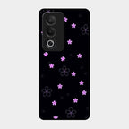 Floral Night Glass Case Cover For Oppo A3 Pro 5G
