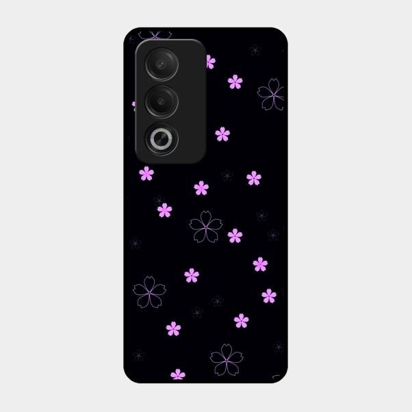 Floral Night Glass Case Cover For Oppo A3 Pro 5G