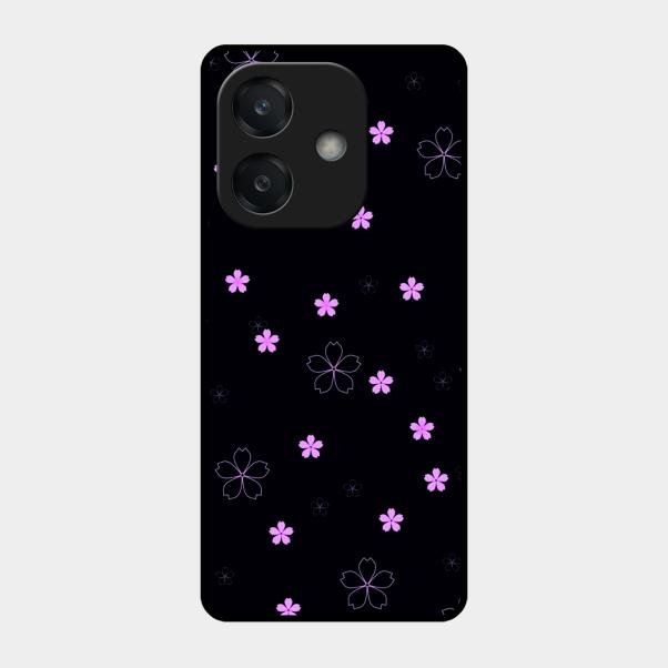 Floral Night Glass Case Cover For Oppo A3X 5G