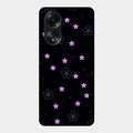 Floral Night Glass Case Cover For Oppo A58