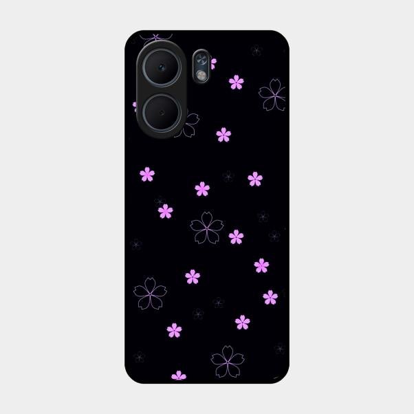Floral Night Glass Case Cover For Oppo A5X 4G