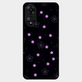 Floral Night Glass Case Cover For Oppo A78 5G