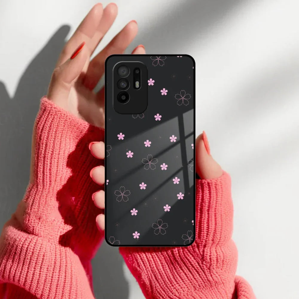 Floral Night Glass Case Cover For Oppo - ShopOnCliQ