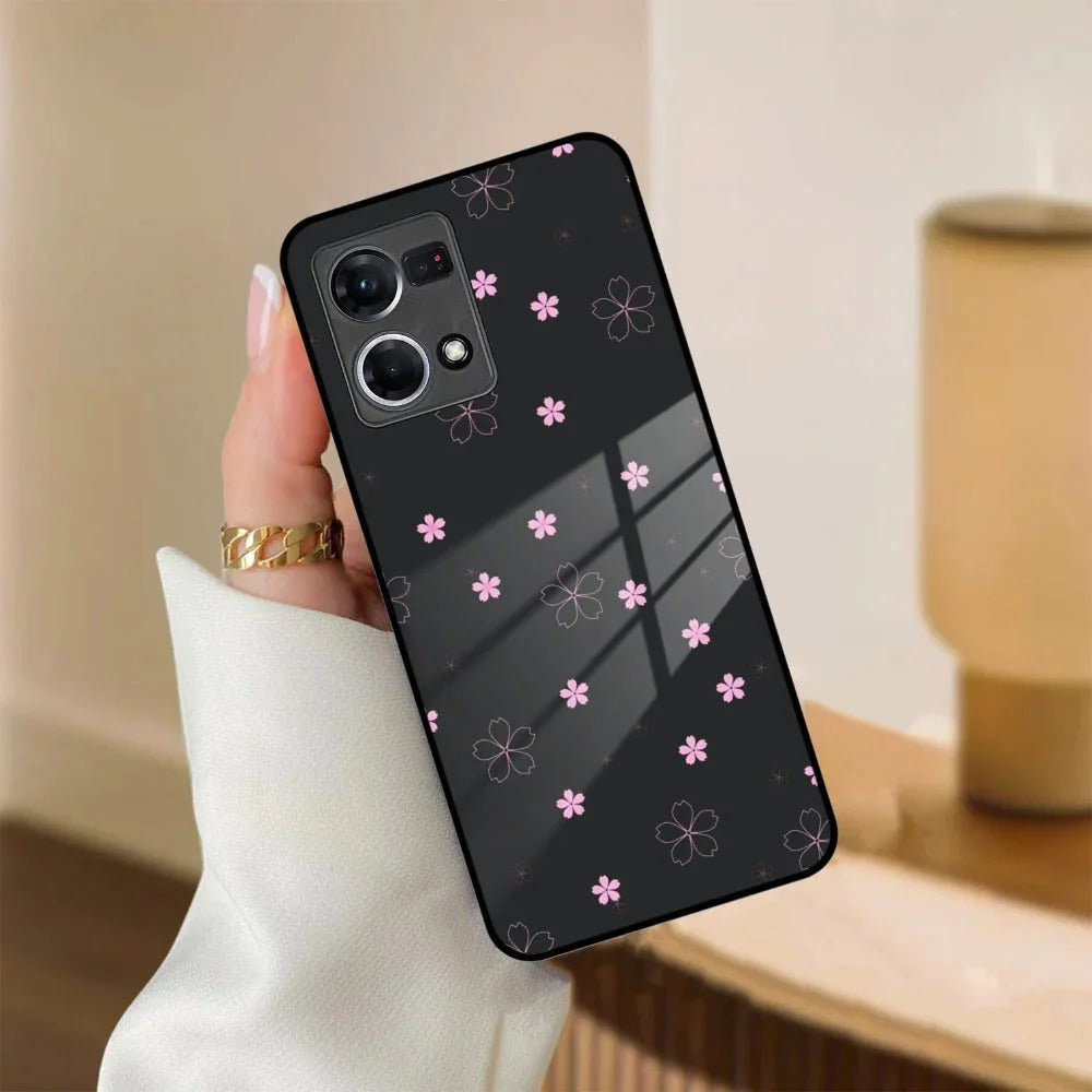 Floral Night Glass Case Cover For Oppo - ShopOnCliQ