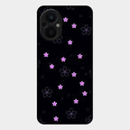 Floral Night Glass Case Cover For Oppo F21 Pro 5G