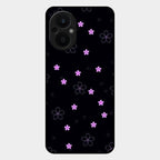 Floral Night Glass Case Cover For Oppo F21S Pro 5G