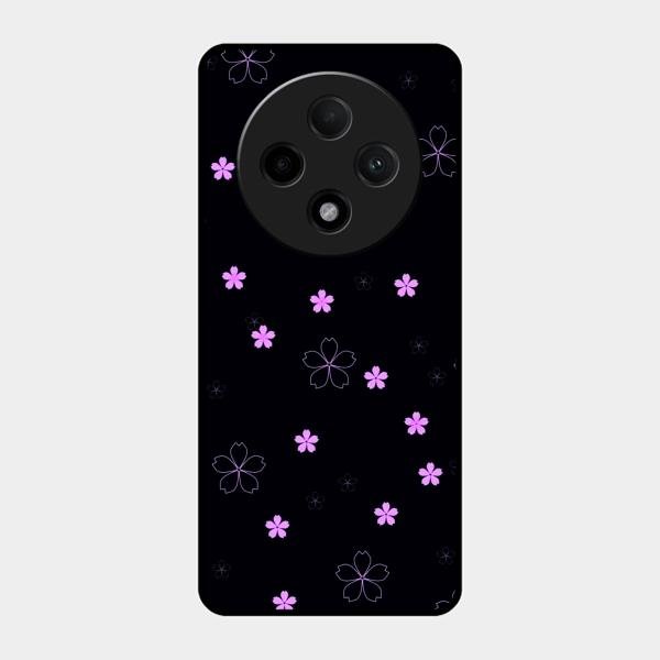 Floral Night Glass Case Cover For Oppo F27 Pro Plus 5G