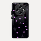 Floral Night Glass Case Cover For Oppo F31 Pro 5G