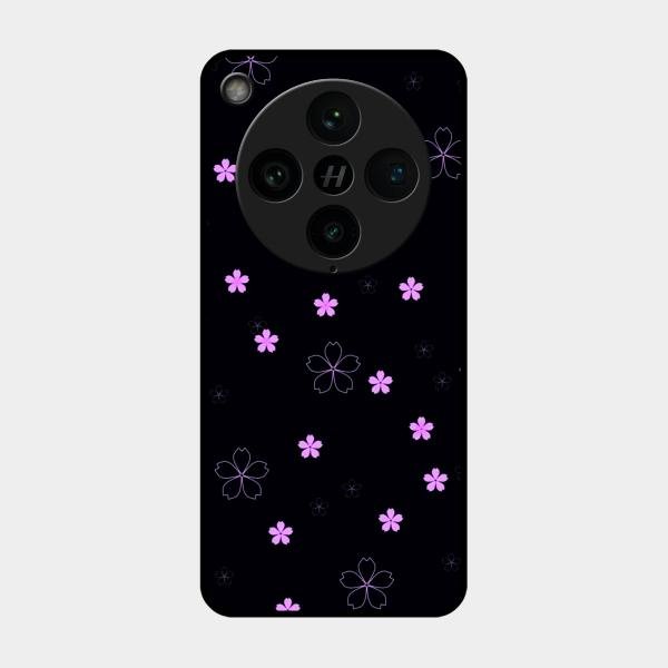 Floral Night Glass Case Cover For Oppo Find X8 Pro 5G