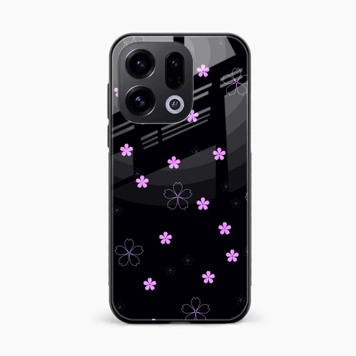Floral Night Glass Case Cover For Oppo Find X9 5G