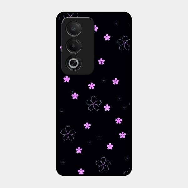 Floral Night Glass Case Cover For Oppo K12X 5G