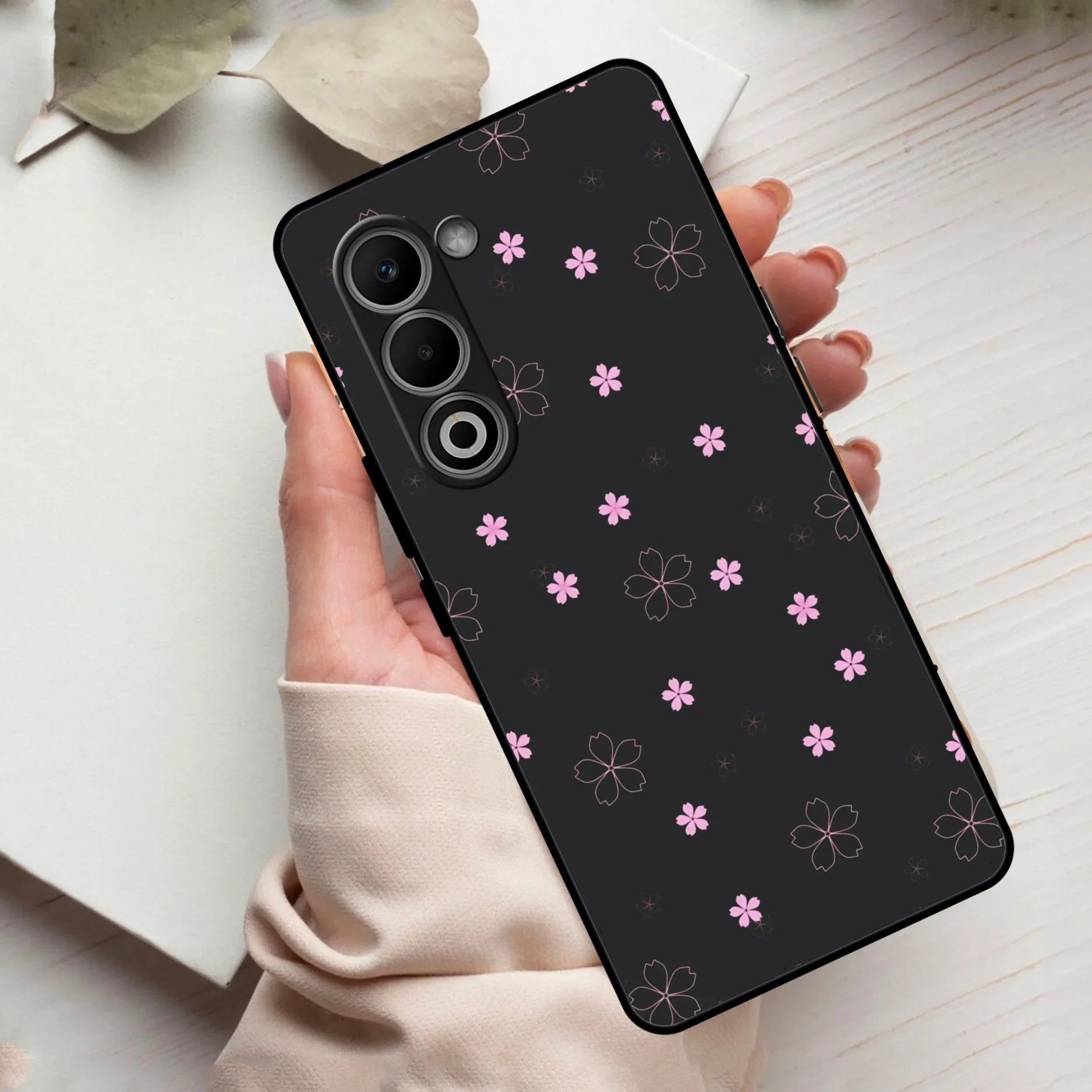 Floral Night Glass Case Cover For Oppo - ShopOnCliQ