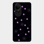 Floral Night Glass Case Cover For Oppo Reno 10 Pro 5G