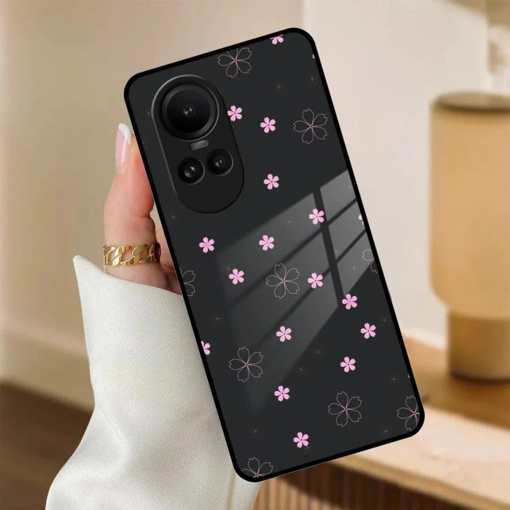 Floral Night Glass Case Cover For Oppo - ShopOnCliQ