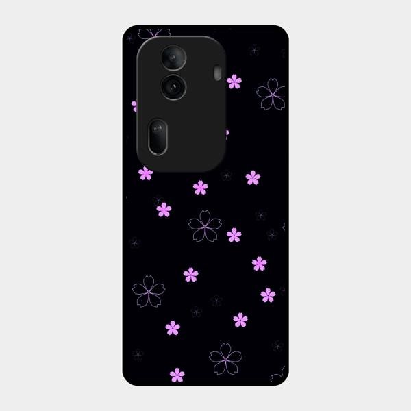 Floral Night Glass Case Cover For Oppo Reno 11 Pro 5G