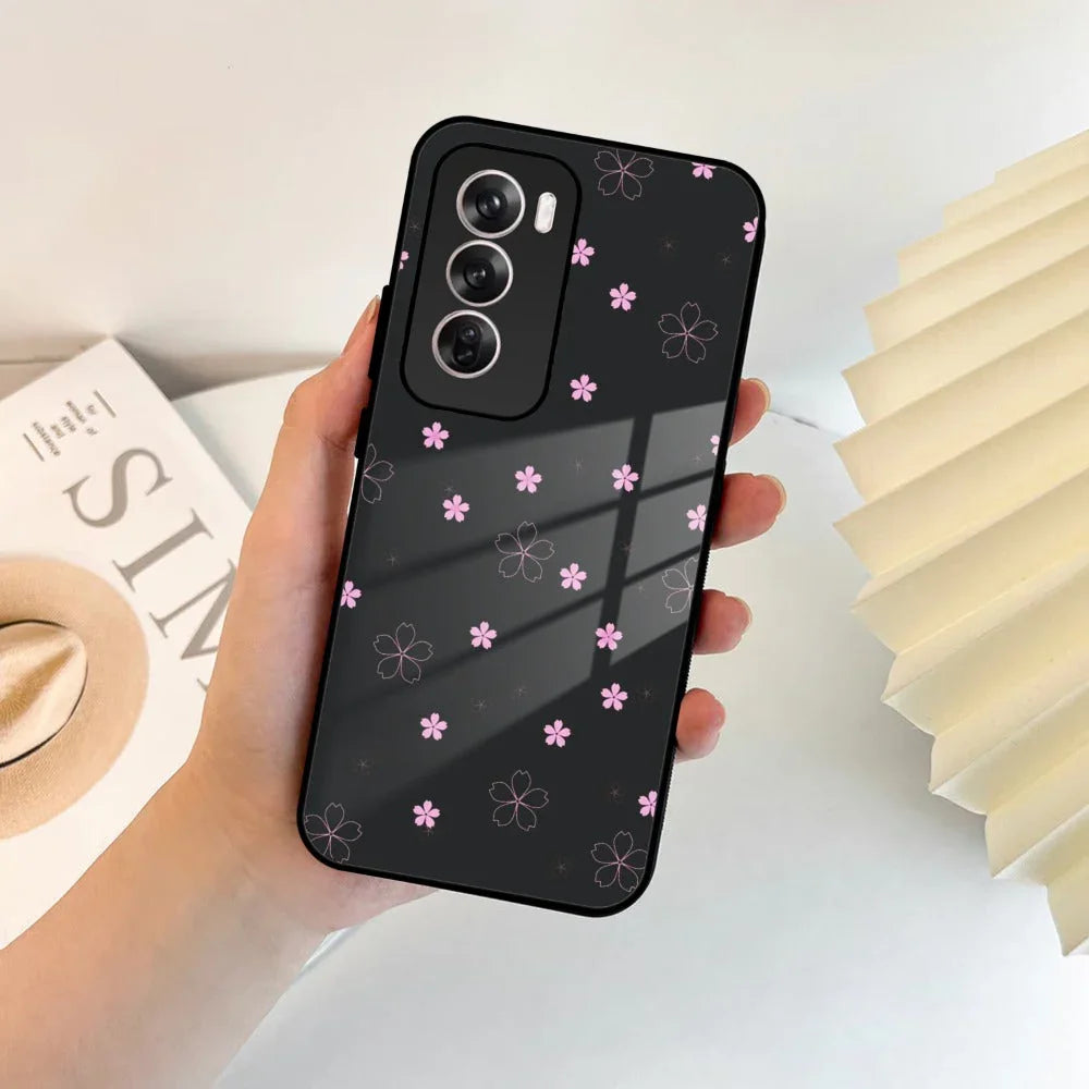 Floral Night Glass Case Cover For Oppo - ShopOnCliQ