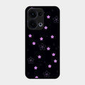 Floral Night Glass Case Cover For Oppo Reno 13 5G