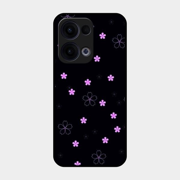 Floral Night Glass Case Cover For Oppo Reno 13 5G