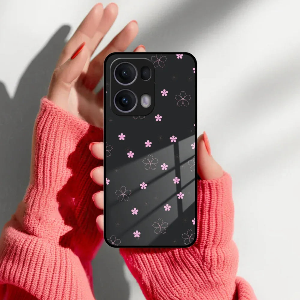 Floral Night Glass Case Cover For Oppo - ShopOnCliQ