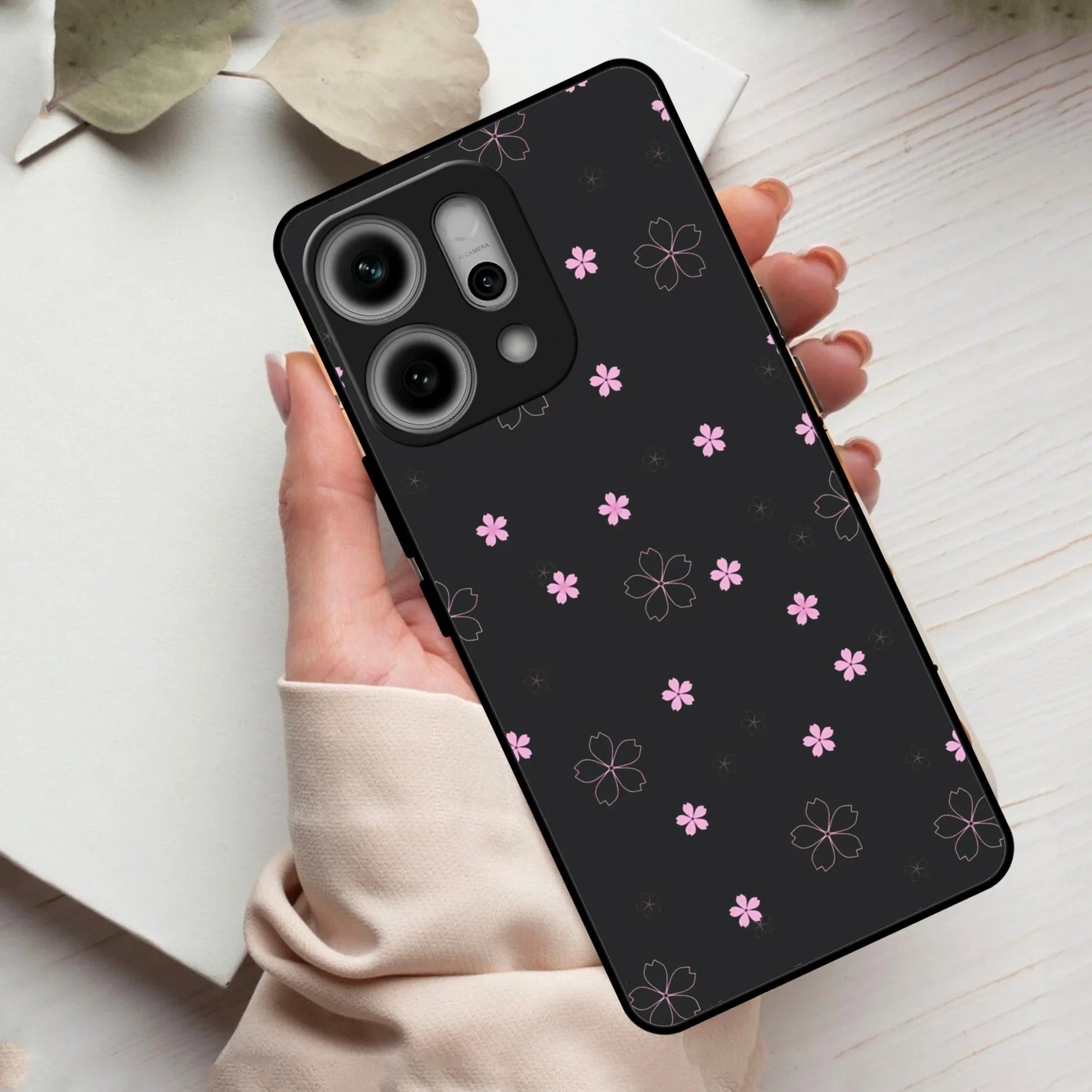 Floral Night Glass Case Cover For Oppo - ShopOnCliQ