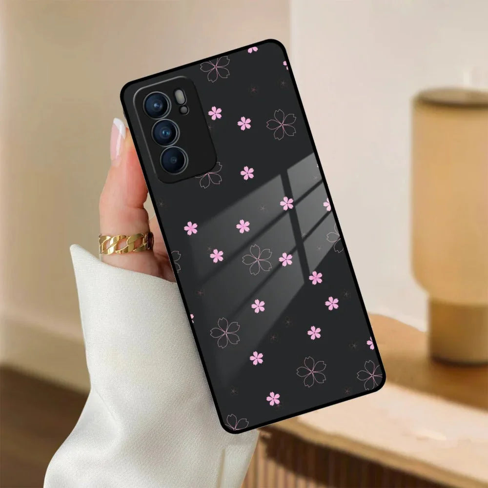 Floral Night Glass Case Cover For Oppo - ShopOnCliQ