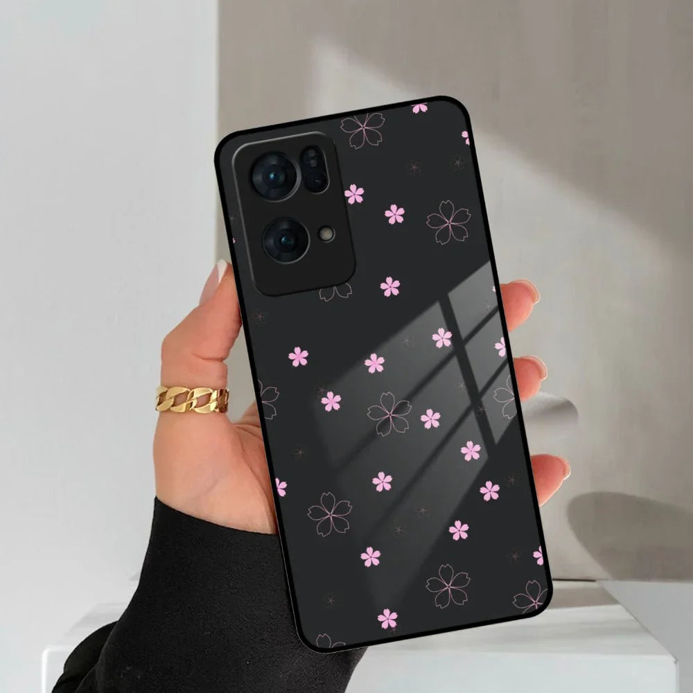 Floral Night Glass Case Cover For Oppo - ShopOnCliQ