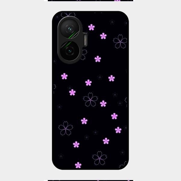 Floral Night Glass Case Cover For Poco F7 5G