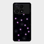 Floral Night Glass Case Cover For Poco X6 Pro 5G