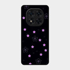 Floral Night Glass Case Cover For Poco X7 5G