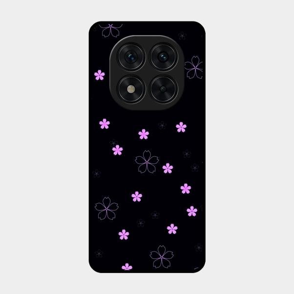 Floral Night Glass Case Cover For Poco X7 5G